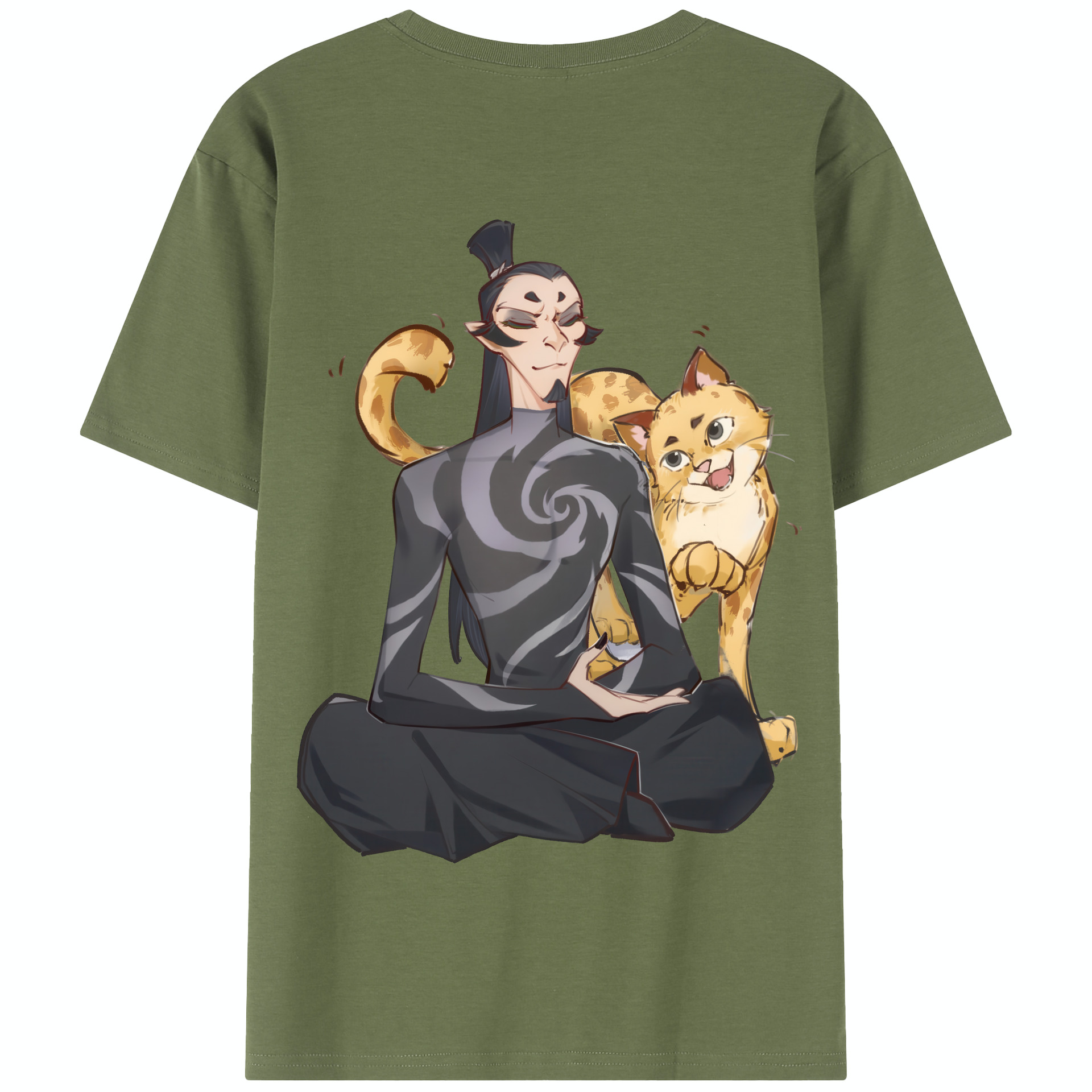 Ne Zha 2 ナタ 魔童の大暴れ 綿100％半袖Tシャツ（背面プリント）